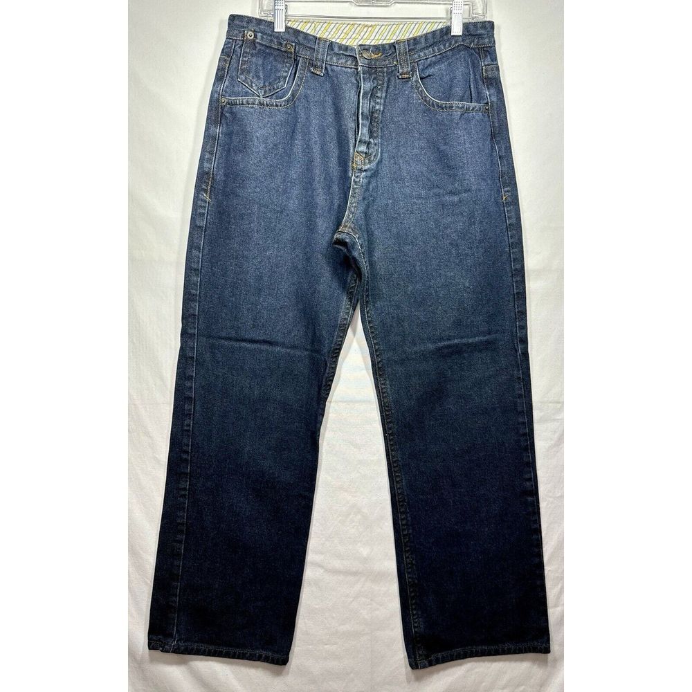 Burton Y2K Men's Blue Jeans. Retro Feel. Straight Leg.‎ Sz 34x30